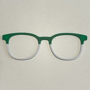 3D Printed Pair Eyewear Topper-Starbucks Green & White